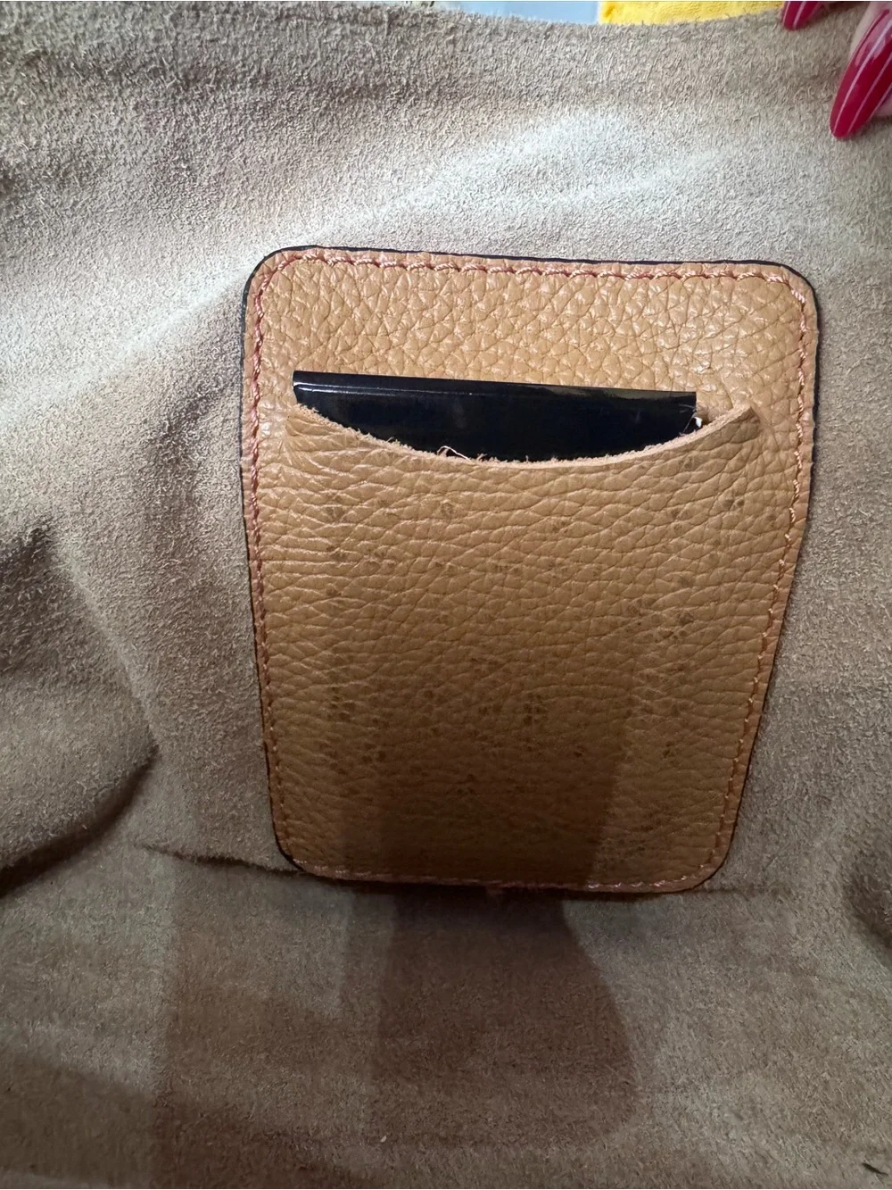 Valentino Tan Pebbled Leather Satchel with Gold Hardware
